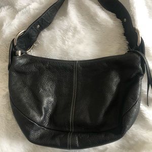 Calvin Klein Black pebbles leather hobo bag